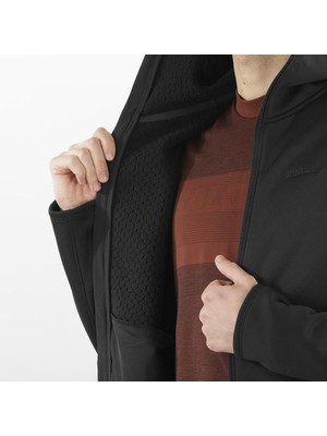 Salomon Essential Erkek Kapüşonlu Polar - Siyah