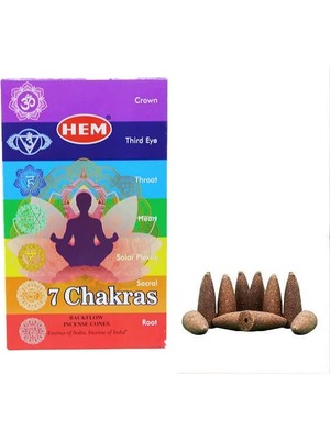 Kumi 7 Chakras Back Flow Cones