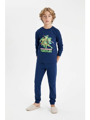 DeFacto Erkek Çocuk Teenage Mutant Ninja Turtles Uzun Kollu Pijama Takımı D6324A824AU