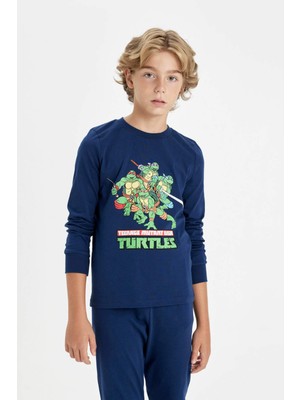 DeFacto Erkek Çocuk Teenage Mutant Ninja Turtles Uzun Kollu Pijama Takımı D6324A824AU