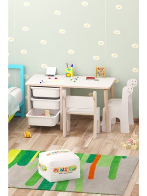 Miracle 3D 3 Sepetli Çocuk Aktivite Masa Sandalye