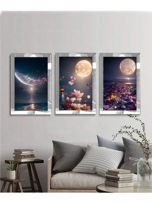 Yoktayok Pleksi Çerçeveli Dolunay Tablo 3lü