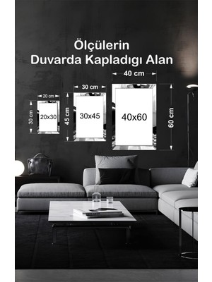 AVM19 Modern Pleksi Çerçeveli Grafik Tablo 3lü