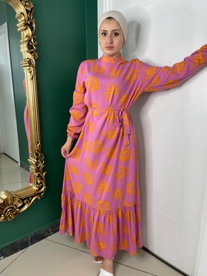Madam Sisu Kadın Kooperatifi Tesettür Elbise Viskon Elbise Yazlık Elbise Günlük Elbise