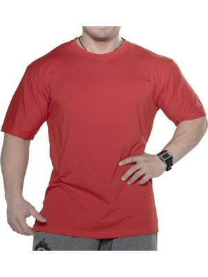 Big Sam Kırmızı Pamuklu Basic Tişört Big Sam 2745