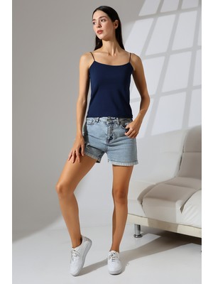 Endies Lastik Ip Askılı Atlet 21563 Lacivert