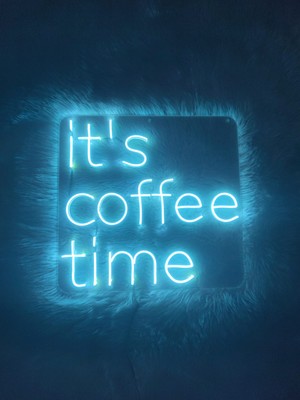Its Coffe Time Kahve Kafe Neon Led Tabela(50x50cm)