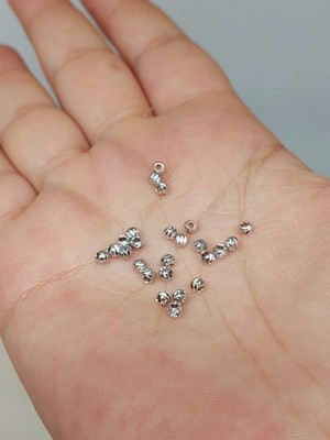 Yaşam Tohumu Rodyum Kaplama Boncuk Ara Malzeme 2.5mm/10 Adet (52480)