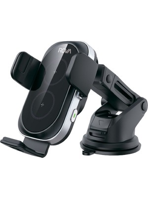 Rova WTM403 Araba Içi Manyetik Kablosuz Hızlı Şarjlı Telefon Tutucu - Kvk Teknik Servis Garantili