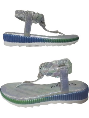 Cassy Casyy Kız Çocuk Mavi Ortopedik Taban Lastikli Günlük Sandalet CSYY25-9