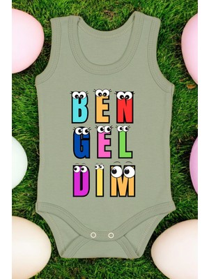 Bebe Tospik Ben Gel Dim Baskılı Pamuk Atlet Zıbın