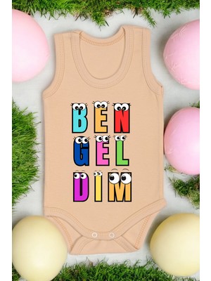 Bebe Tospik Ben Gel Dim Baskılı Pamuk Atlet Zıbın