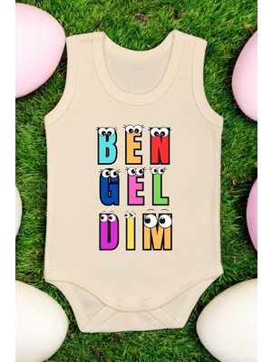 Bebe Tospik Ben Gel Dim Baskılı Pamuk Atlet Zıbın