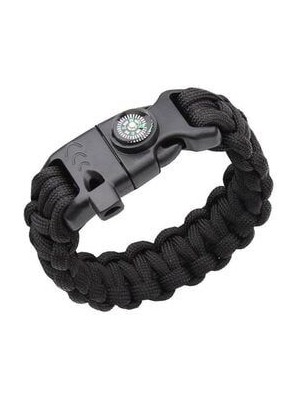 Öz Tuğba Paracord Bileklik Pusulalı Ateş Başlatıcılı Outdoor Bileklik