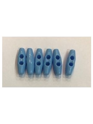 öztürk Plastik Çoban Düğme 25MM 6'lı Paket. Mavi