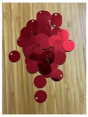 öztürk Patik, Çanta, Supla ve Makrame Pulu 20MM 25GR. Kırmızı. Tahminen 150 Adet.