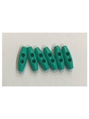 öztürk Plastik Çoban Düğme 25MM 6'lı Paket. Turkuaz.