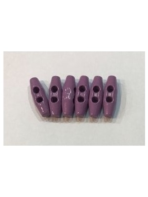 öztürk Plastik Çoban Düğme 25MM 6'lı Paket. Lila.