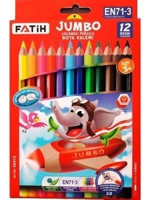 Kuru Boya Karton Kutu Jumbo Tam Boy 12 Li 33412