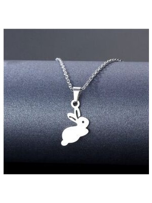 Agai Silver Tavşan Model Gümüş Kolye