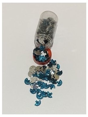 öztürk Oya, Havlu, Abiye ve Halay Mendili El Işleme Taş Görünümlü Yelpaze Plastik Pul. Renk No:1