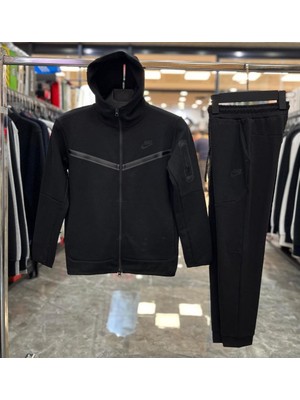 CombinX Sportswear Tech Fleece Siyah Çocuk-Genç Eşofman Takımı