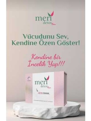 Meri Detox Tea 60 Adet Detoks Çayı 1 Aylık Kullanımlık Paket Ferahlatıcı Lezzet ve Özellikler