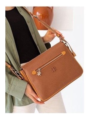 Cara Taba Kadın Omuz ve Çapraz Çanta 21X27 Ebat