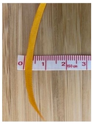 Ulutaş 3mm. El Işlemesi Ipek Nakış Kurdele. 10METRE.