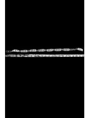 Agai Silver Dikdörtgen Dolgu Model Telkari El Işçiliği Gümüş Bileklik
