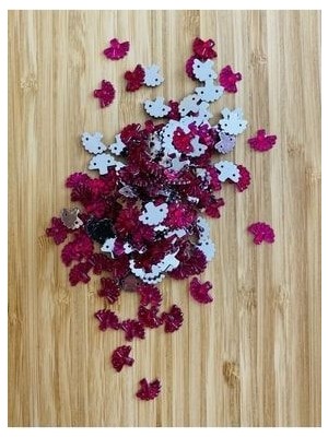 öztürk Oya, Havlu, Abiye ve Halay Mendili El Işleme Taş Görünümlü Yelpaze Plastik Pul. Renk No:5