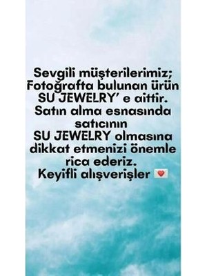 Su Jewelry Gold Çelik Ithal Top Küpe