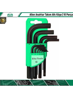 Elta Allen Anahtar Takım Altı Köşe 10 Parça
