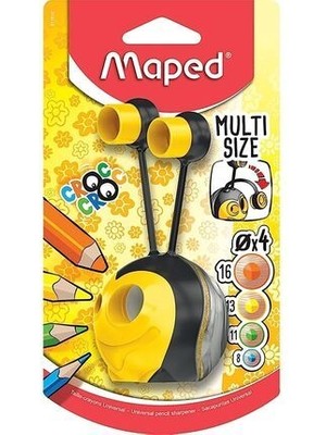 Maped Croc Croc Çift Delikli 4 Çaplı Kalemtraş Blister (1 Adet) 017810