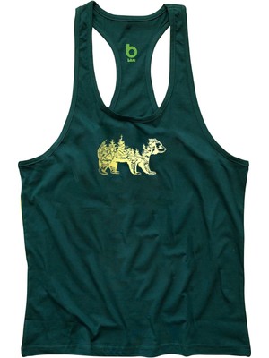 Bluu Bearx Fitness Gym Tank Top Sporcu Atleti