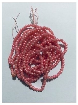 Nazarone 3mm Inci Boncuk 2'li Dizi. Renk: Pembe. Takriben 620-640 Adet.