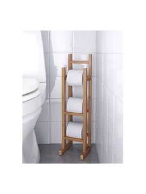 IKEA Bambu Ragrund Yedek Tuvalet Kağıtlığı 15X16X60 cm