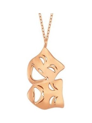 Agai Silver Tiyatro Kolye Rose Kaplama 925 Ayar Kolye