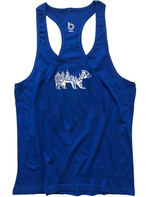 Bluu Bearx Fitness Gym Tank Top Sporcu Atleti