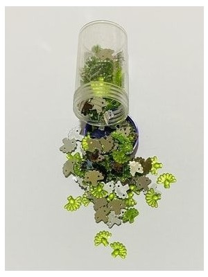 öztürk Oya, Havlu, Abiye ve Halay Mendili El Işleme Taş Görünümlü Yelpaze Plastik Pul. Renk No:4