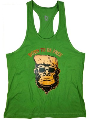 Bluu Bornfree Fitness Gym Tank Top Sporcu Atleti