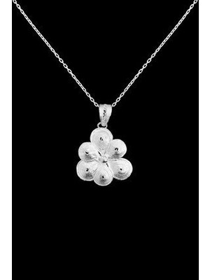 Agai Silver Yapraklı Çiçek Model Telkari El Işçiliği Gümüş Kolye