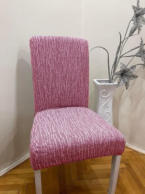 Tuchmall Jakarlı Sandalye Kılıfı-Sandalye Örtüsü Yıkanabilir ve Esnektir