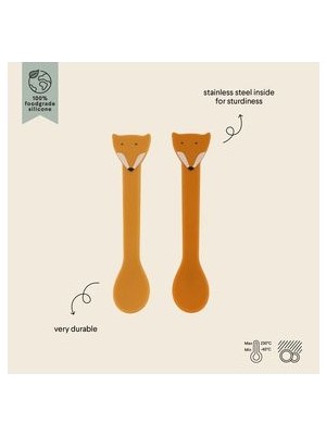 Sılıcone Spoon Mr.fox - 2'lı Silikon Kaşık