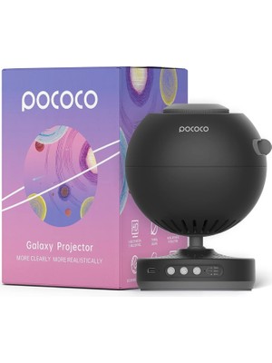 Pococo Galaxy Lite Yıldız Projektörü, Ev Için Yıldız Projektörü, Bebek Çocuklar Için Gezegensel Gece Lambası