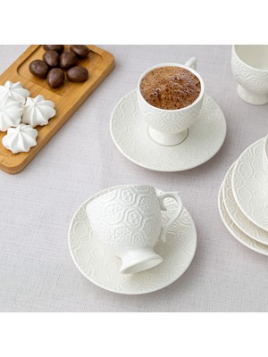 Emsan Istanbul Porselen Hemdem 6 Kişilik Kahve Fincan Takımı