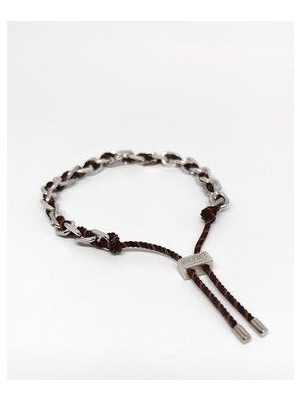 Meks Jewels Gümüş Paracord Bileklik