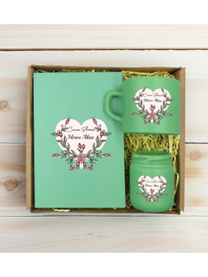 Bk Gift Kişiye Özel İsimli Dtf Anne Temalı Hediye Seti