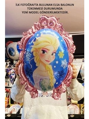 Parti Avm Frozen Elsa Mavi Rakamlı Balon Seti Konfetili Şeffaf Balonlu Karlar Kraliçesi Elsalı Balon Seti