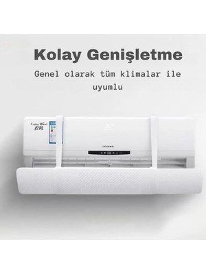 YeniTech Yenitech-Ayarlanabilir Klima Hava Yönlendirme Aparatı Hava Çarpmaması Için Klima Aparatı Siperi